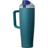 Owala FreeSip Tumbler – Stainless Steel – 30-oz. – Tan (Lightly Toasted)(Denim)
