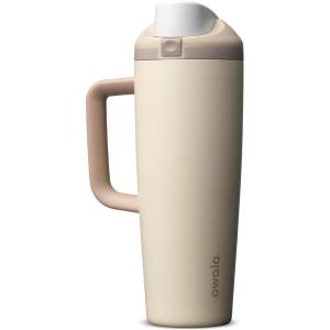 Owala FreeSip Tumbler – Stainless Steel – 30-oz. – Tan (Lightly Toasted)(Lightly Toasted)