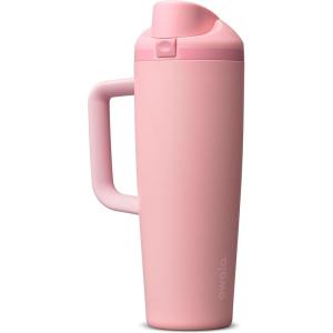 Owala FreeSip Tumbler – Stainless Steel – 30-oz. – Tan (Lightly Toasted)(Rose Quartz)