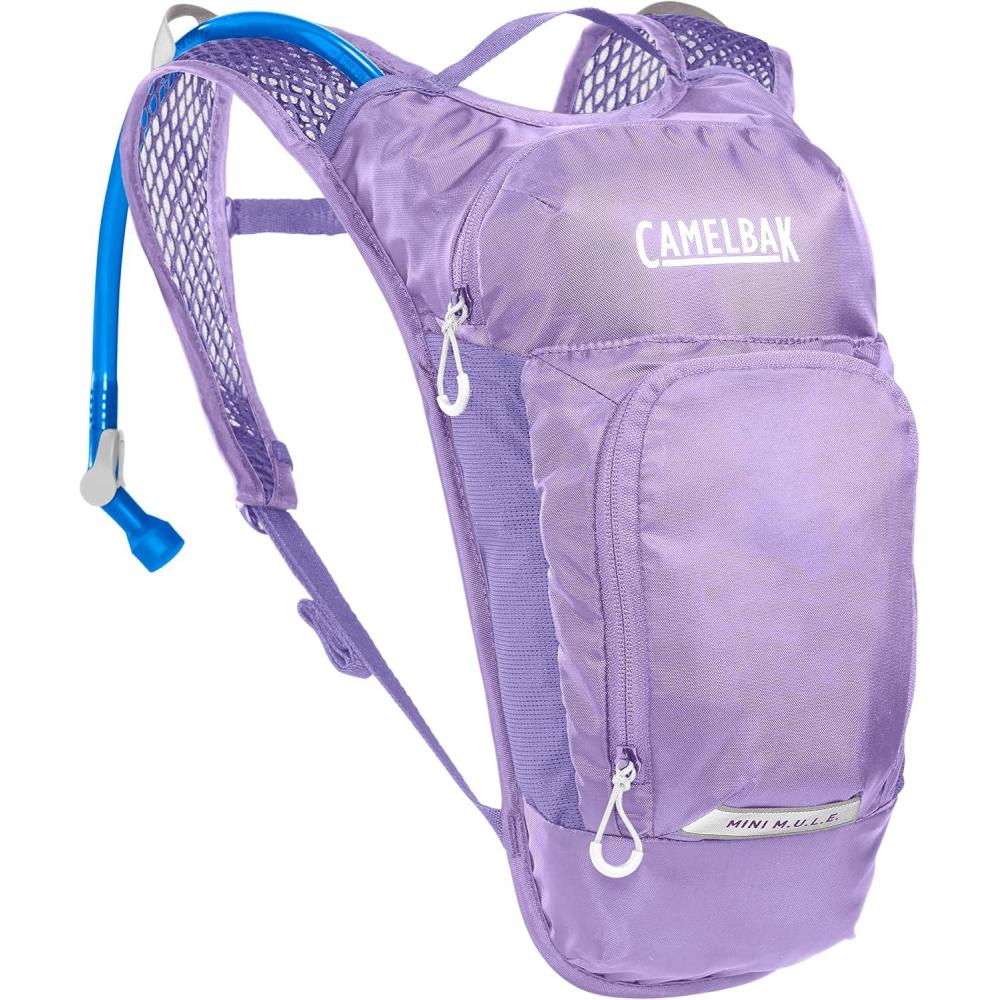 imageCamelBak Mini MULE Kids 50oz Hydration Reservoir Hike and Bike BackpackLavender