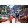 CamelBak Mini M.U.L.E. Kids 50oz Hydration Reservoir Hike and Bike Backpack(Hot Pink/Purple Stripe)