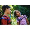 CamelBak Mini M.U.L.E. Kids 50oz Hydration Reservoir Hike and Bike Backpack(Lapis Blue/White Stripe)