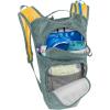 CamelBak Mini M.U.L.E. Kids 50oz Hydration Reservoir Hike and Bike Backpack(Stormy Sea/Mango 2.0)