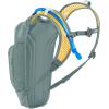 CamelBak Mini M.U.L.E. Kids 50oz Hydration Reservoir Hike and Bike Backpack(Stormy Sea/Mango)