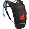 CamelBak Mini M.U.L.E. Kids 50oz Hydration Reservoir Hike and Bike Backpack(Black/Flames 2.0)