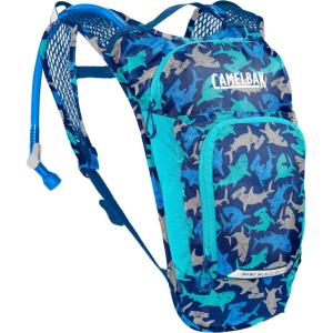CamelBak Mini M.U.L.E. Kids 50oz Hydration Reservoir Hike and Bike Backpack(Sharks)