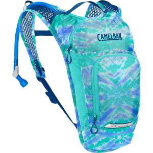 CamelBak Mini M.U.L.E. Kids 50oz Hydration Reservoir Hike and Bike Backpack(Tie Dye/Blue)
