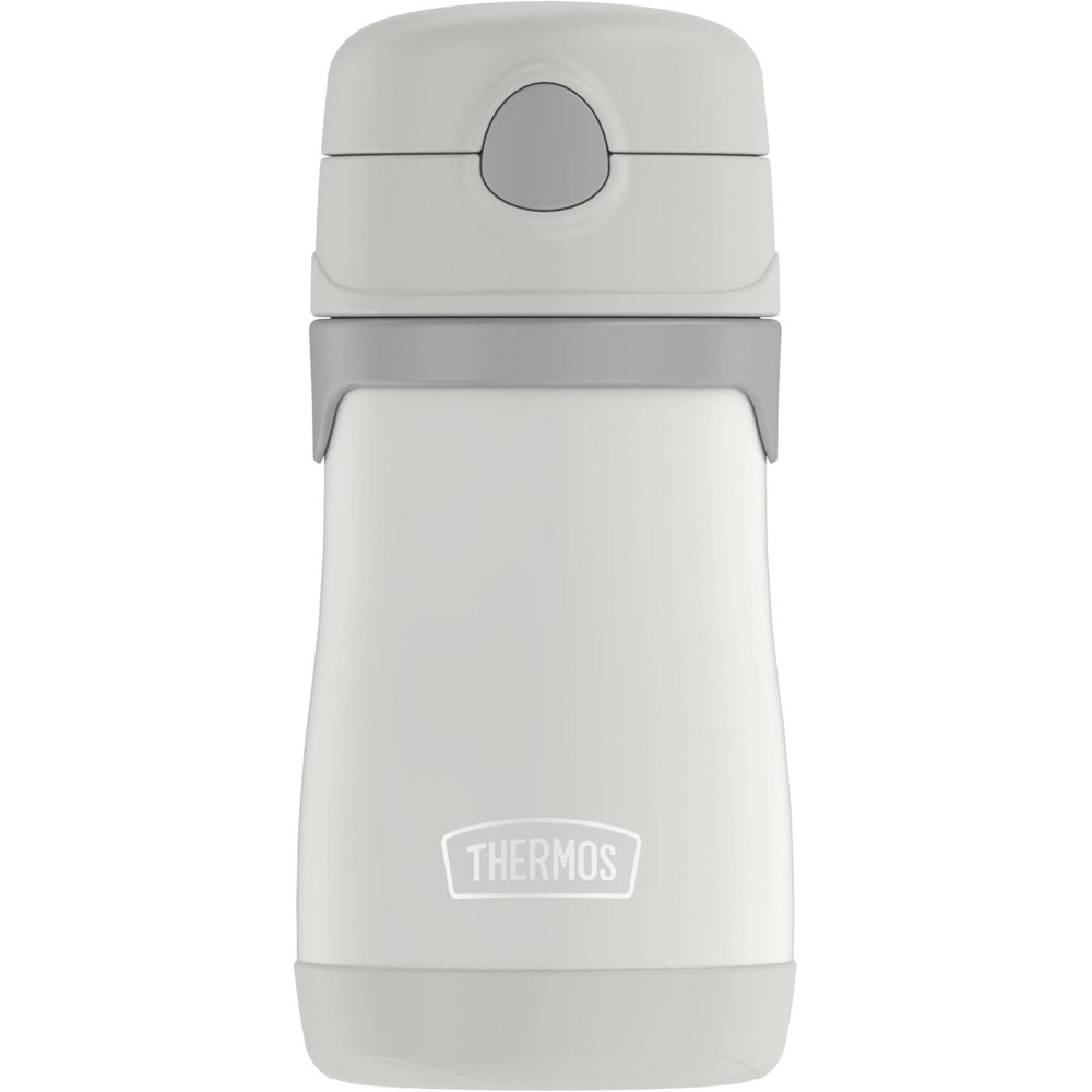 imageThermos Baby 10 oz Stainless Steel Bottle with popup straw CarsGray