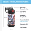 THERMOS FUNTAINER Water Bottle with Straw – 12 Ounce – Kids Stainless Steel Vacuum Insulated Water Bottle with Lid, Hot Wheels(Avengers)