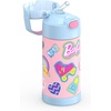 THERMOS FUNTAINER Water Bottle with Straw – 12 Ounce – Kids Stainless Steel Vacuum Insulated Water Bottle with Lid, Hot Wheels(Barbie)