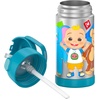 THERMOS FUNTAINER Water Bottle with Straw – 12 Ounce – Kids Stainless Steel Vacuum Insulated Water Bottle with Lid, Hot Wheels(Cocomelon)