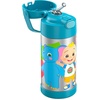 THERMOS FUNTAINER Water Bottle with Straw – 12 Ounce – Kids Stainless Steel Vacuum Insulated Water Bottle with Lid, Hot Wheels(Cocomelon)