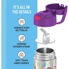 THERMOS FUNTAINER Water Bottle with Straw – 12 Ounce – Kids Stainless Steel Vacuum Insulated Water Bottle with Lid, Hot Wheels(Encanto)