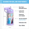 THERMOS FUNTAINER Water Bottle with Straw – 12 Ounce – Kids Stainless Steel Vacuum Insulated Water Bottle with Lid, Hot Wheels(Frozen 2)