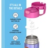 THERMOS FUNTAINER Water Bottle with Straw – 12 Ounce – Kids Stainless Steel Vacuum Insulated Water Bottle with Lid, Hot Wheels(Little Mermaid)