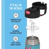 THERMOS FUNTAINER Water Bottle with Straw – 12 Ounce – Kids Stainless Steel Vacuum Insulated Water Bottle with Lid, Hot Wheels(Minnie Mouse)