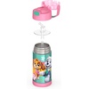 THERMOS FUNTAINER Water Bottle with Straw – 12 Ounce – Kids Stainless Steel Vacuum Insulated Water Bottle with Lid, Hot Wheels(Paw Patrol Girl)