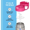 THERMOS FUNTAINER Water Bottle with Straw – 12 Ounce – Kids Stainless Steel Vacuum Insulated Water Bottle with Lid, Hot Wheels(Peppa Pig)