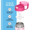 THERMOS FUNTAINER Water Bottle with Straw – 12 Ounce – Kids Stainless Steel Vacuum Insulated Water Bottle with Lid, Hot Wheels(Preschool Minnie)