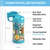 THERMOS FUNTAINER Water Bottle with Straw – 12 Ounce – Kids Stainless Steel Vacuum Insulated Water Bottle with Lid, Hot Wheels(Scooby-Doo)