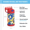 THERMOS FUNTAINER Water Bottle with Straw – 12 Ounce – Kids Stainless Steel Vacuum Insulated Water Bottle with Lid, Hot Wheels(Sonic the Hedgehog)