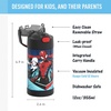 THERMOS FUNTAINER Water Bottle with Straw – 12 Ounce – Kids Stainless Steel Vacuum Insulated Water Bottle with Lid, Hot Wheels(Spider-Man)