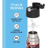 THERMOS FUNTAINER Water Bottle with Straw – 12 Ounce – Kids Stainless Steel Vacuum Insulated Water Bottle with Lid, Hot Wheels(Spiderman)