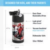 THERMOS FUNTAINER Water Bottle with Straw – 12 Ounce – Kids Stainless Steel Vacuum Insulated Water Bottle with Lid, Hot Wheels(Spiderman)