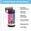 THERMOS FUNTAINER Water Bottle with Straw – 12 Ounce – Kids Stainless Steel Vacuum Insulated Water Bottle with Lid, Hot Wheels(Super Mario Brothers)