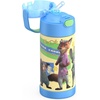 THERMOS FUNTAINER Water Bottle with Straw – 12 Ounce – Kids Stainless Steel Vacuum Insulated Water Bottle with Lid, Hot Wheels(Zootopia 2)