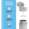 Thermos Baby 10 oz. Stainless Steel Bottle with pop-up straw, Cars(Gray)
