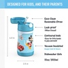 Thermos Baby 10 oz. Stainless Steel Bottle with pop-up straw, Cars(Mickey and Friends)