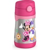 Thermos Baby 10 oz. Stainless Steel Bottle with pop-up straw, Cars(Minnie Mouse)