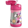 Thermos Baby 10 oz. Stainless Steel Bottle with pop-up straw, Cars(Minnie Mouse)