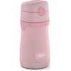 Thermos Baby 10 oz. Stainless Steel Bottle with pop-up straw, Cars(Rose)