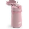 Thermos Baby 10 oz. Stainless Steel Bottle with pop-up straw, Cars(Rose)