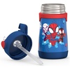 Thermos Baby 10 oz. Stainless Steel Bottle with pop-up straw, Cars(Spidey and His Amazing)