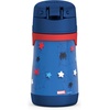 Thermos Baby 10 oz. Stainless Steel Bottle with pop-up straw, Cars(Spidey and His Amazing)