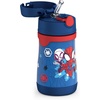 Thermos Baby 10 oz. Stainless Steel Bottle with pop-up straw, Cars(Spidey and His Amazing)