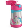Thermos Baby 10 oz. Stainless Steel Bottle with pop-up straw, Cars(Unicorns)