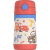 Thermos Baby 10 oz. Stainless Steel Bottle with pop-up straw, Cars(Cars)