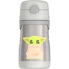 Thermos Baby 10 oz. Stainless Steel Bottle with pop-up straw, Cars(THE MANDALORIAN)