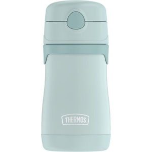 Thermos Baby 10 oz. Stainless Steel Bottle with pop-up straw, Cars(Mint)