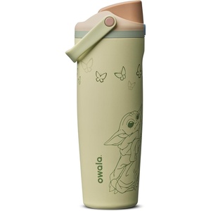 Owala Star Wars FreeSip Sway Insulated Stainless Steel Water Bottle with Two-Way Spout, Built-In Straw and Bucket Handle, Made for Travel, School, and Sports, 30oz, BPA Free, Leak Proof, Darth Vader(GroGu)