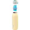 Owala FreeSip Twist Insulated Stainless Steel Water Bottle with Straw for Sports and Travel, BPA-Free, 18-oz, Grey/Yellow (Sunny Daze)