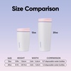 Owala SmoothSip Slider Ceramic-Lined Insulated Stainless Steel Coffee Tumbler, No Metallic Taste Reusable Travel Mug, Hot Iced Coffee Cup, BPA Free 20 oz, Candy Coated(Candy Coated)