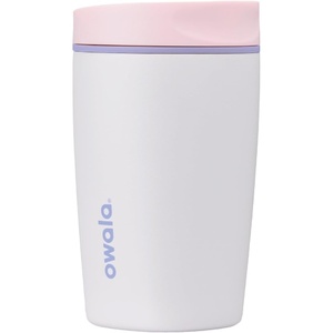 Owala SmoothSip Slider Ceramic-Lined Insulated Stainless Steel Coffee Tumbler, No Metallic Taste Reusable Travel Mug, Hot Iced Coffee Cup, BPA Free 20 oz, Candy Coated(Candy Coated)
