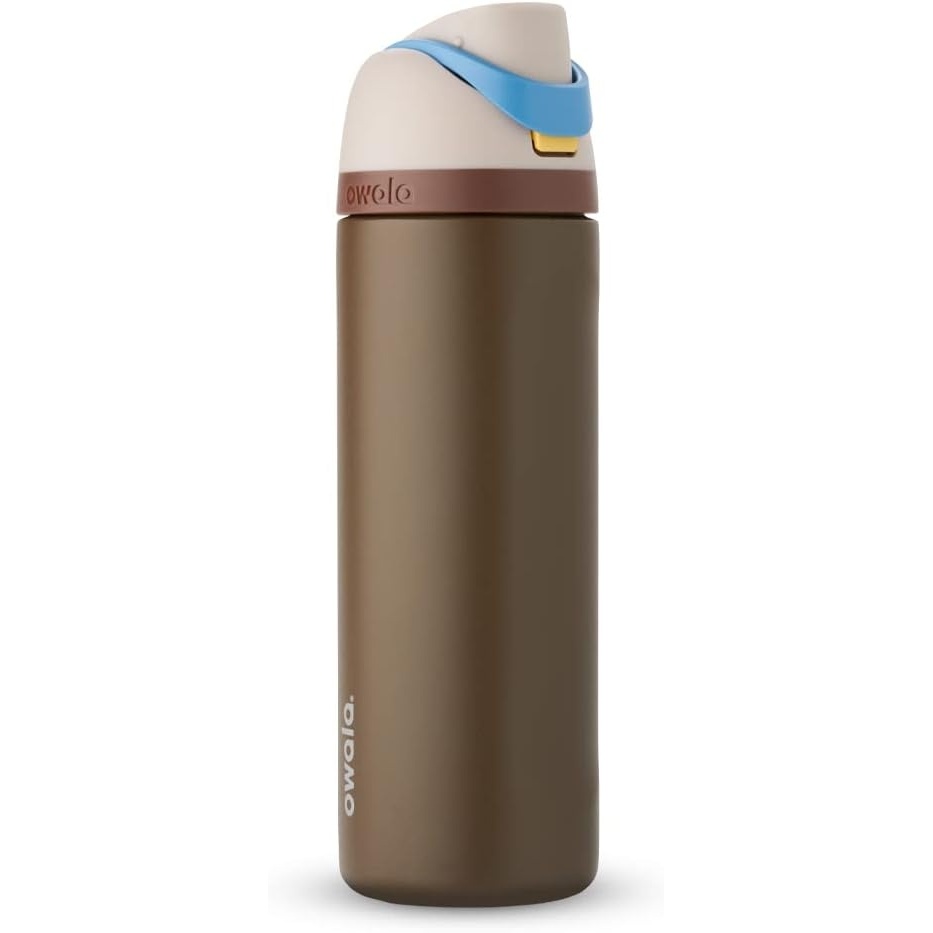 image:imageOwala Star Wars FreeSip Insulated Stainless Steel Water Bottle with Straw for Sports Travel and School BPAFree Sports Water Bottle 32 oz GroGuMandalorian