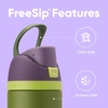 Owala Star Wars FreeSip Insulated Stainless Steel Water Bottle with Straw for Sports, Travel, and School BPA-Free Sports Water Bottle, 32 oz, GroGu(Hulk)