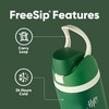 Owala Star Wars FreeSip Insulated Stainless Steel Water Bottle with Straw for Sports, Travel, and School BPA-Free Sports Water Bottle, 32 oz, GroGu(Slytherin)